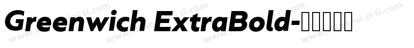 Greenwich ExtraBold字体转换